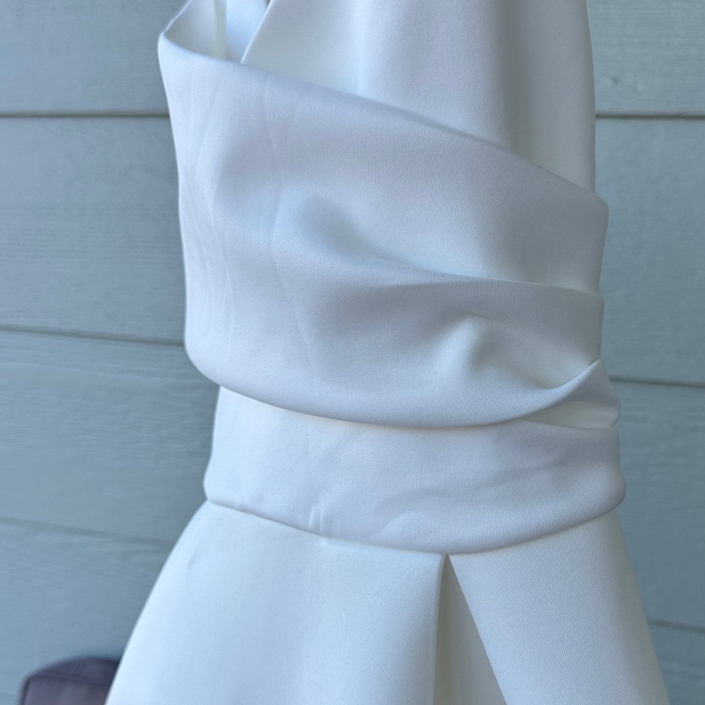 ASOS Strapless Cream Dress - Picture 6 of 8